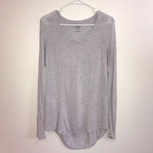 Vera Wang Simply Vera Light Blue Long Sleeve Tee